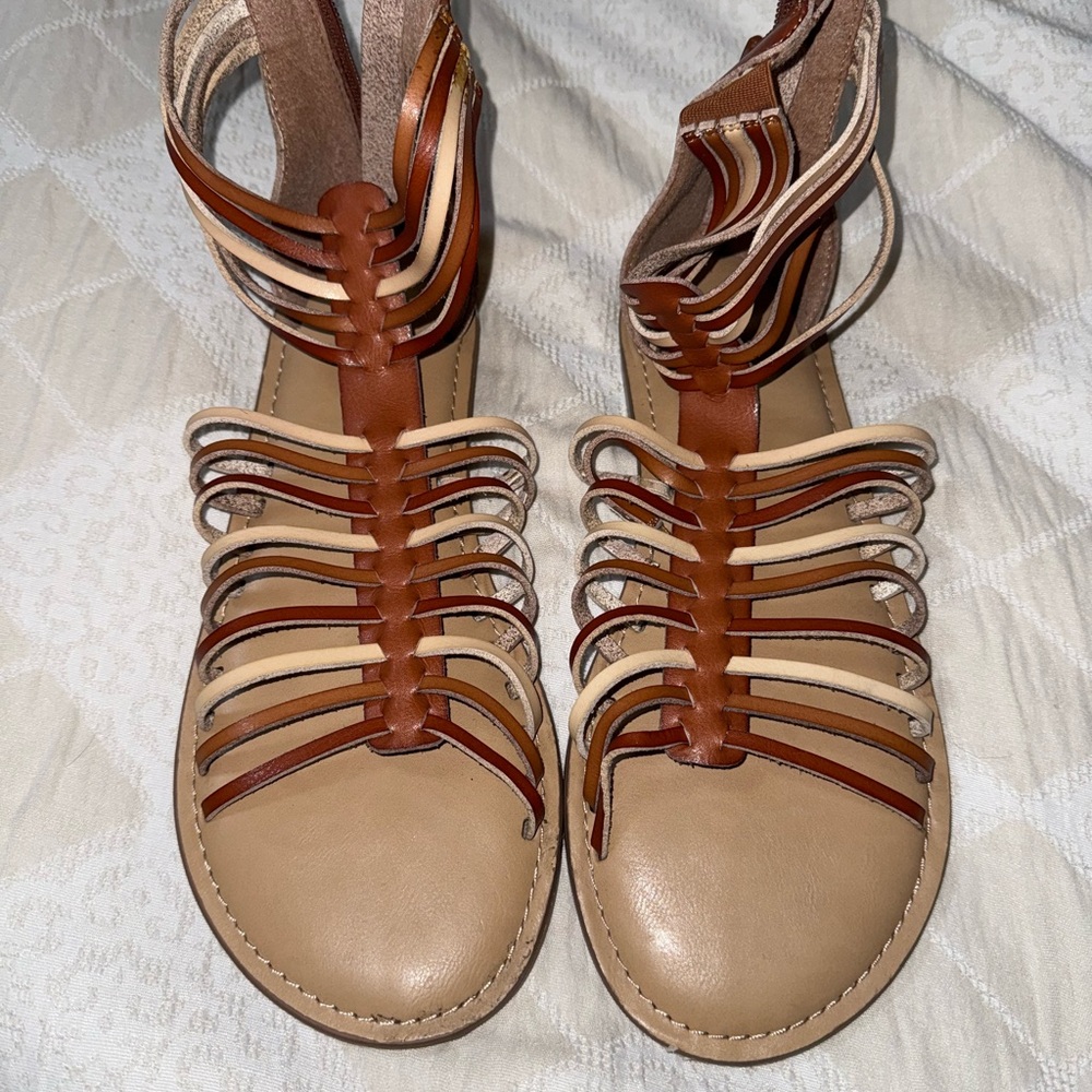 Torrid Multi-Tone Strappy Sandals